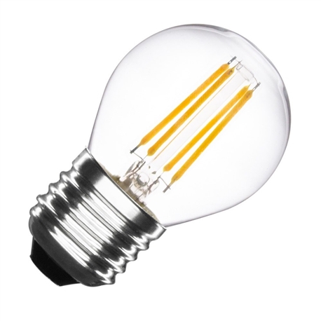 LAMPADA LED P45 E27 4W 3000K FILAMENTO TRANSPARENTE - 41/B45-2704-TEC