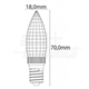 LAMPADA E14 24V 3W [20-30V] 32 LEDS 3000K 340 Lm - JO551/52WW